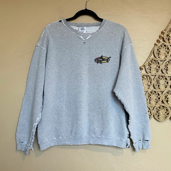 Crazy Shirt Other - Crazy Shirt San Diego Shark Distressed Sweatshirt